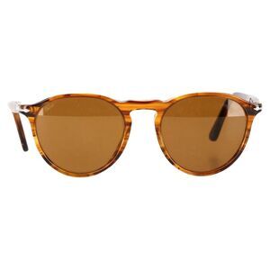 Persol 3286S Tortoiseshell Round-Framed Sunglasses in Brown Acetate